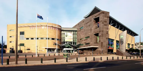 The Museum of New Zealand Te Papa Tongarewa seen from the waterfront